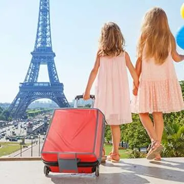 Durable PVC Luggage Cover Set - Waterproof, 3 Sizes Available