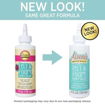 Aleene's Felt and Foam Tacky Glue for Strong Adhesion