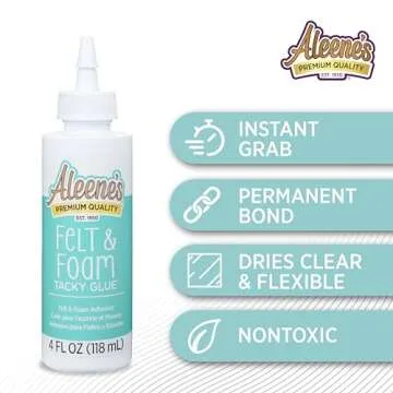 Aleene's Felt and Foam Tacky Glue for Strong Adhesion