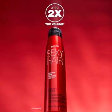 SEXYHAIR Big Volume Flex Texture Spray with Microfiber Technology, 5.8 oz, Builds Flexible Fullness, Provides Volume Up to 2x