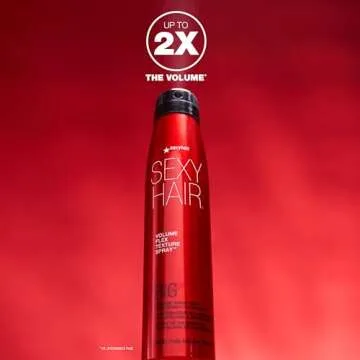 SEXYHAIR Big Volume Flex Texture Spray with Microfiber Technology, 5.8 oz, Builds Flexible Fullness, Provides Volume Up to 2x