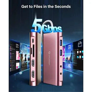 UtechSmart USB C Docking Station for Triple Display