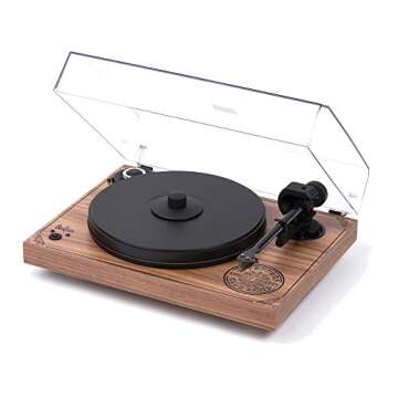 Pro-Ject 2Xperience SB Beatles Turntable - Sergeant Pepper, Special Edition Beatles Record Player, 9″ EVO Tonearm & Ortofon 2M Silver Cartridge, Vinyl Player, Beatles Memorabilia - MDF Wood Finish