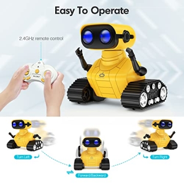 ALLCELE Rechargeable Remote-Control Robot for Kids