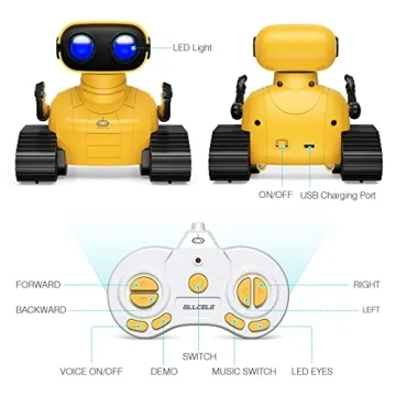 ALLCELE Rechargeable Remote-Control Robot for Kids