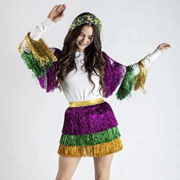 GLBCC Handmade Padded Headband for Women, Purple Green Gold Beaded Headband, Festival Embellished Ha...