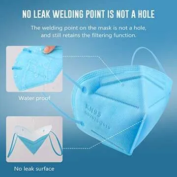 WWDOLL KN95 Face Masks 25 PCs Assorted Colors 5 Layers