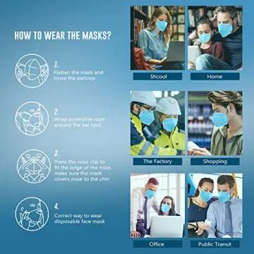 WWDOLL KN95 Face Masks 25 PCs Assorted Colors 5 Layers