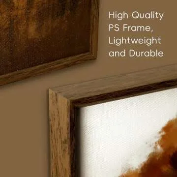 ArtbyHannah Rustic Framed Canvas Wall Art, Landscape Fall Wall Art with Autumn Barn & Country Farmhouse Scene, for Living Room Bedroom Office Decor, 20"x28"