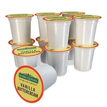 Market & Main Vanilla Buttercream Coffee Pods 72 Count