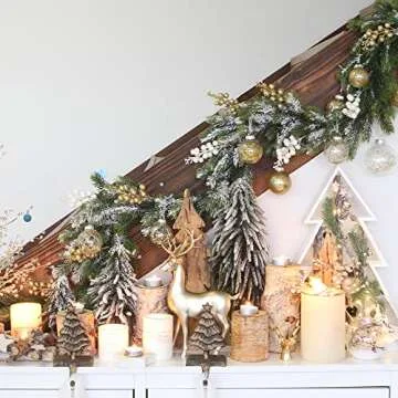 Gorgeous Shatterproof Gold Christmas Ornaments Set