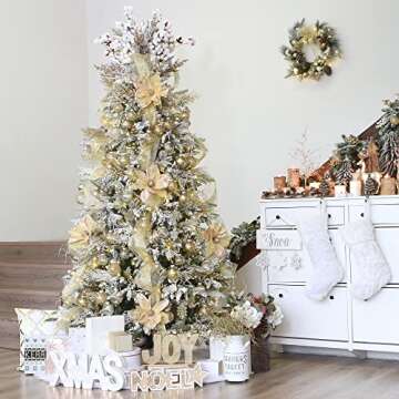 Gorgeous Shatterproof Gold Christmas Ornaments Set