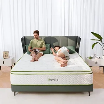 Novilla King Mattress Gel Memory Foam Hybrid for Comfort