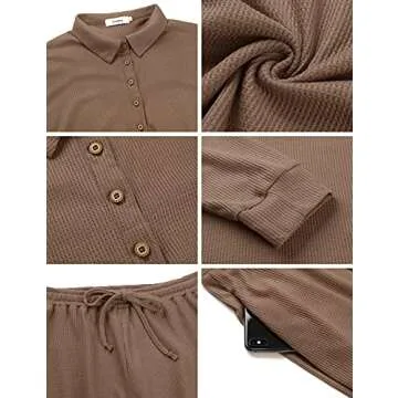 Frolitre Women 2 Piece Pajama Set Comfortable Stylish Outfit