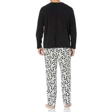 Amazon Essentials Disney | Marvel | Star Wars Men's Flannel Pajama Sleep Sets, Mickey Moods - Mens Flannel, X-Large