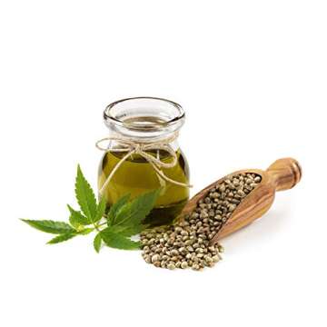 US Organic Hemp Seed Oil, Certified Organic, Pure & Natural, Cold Pressed Virgin, Unrefined, Amber Glass Bottle with Glass Eye Dropper for Easy Application (2 oz (56 ml))