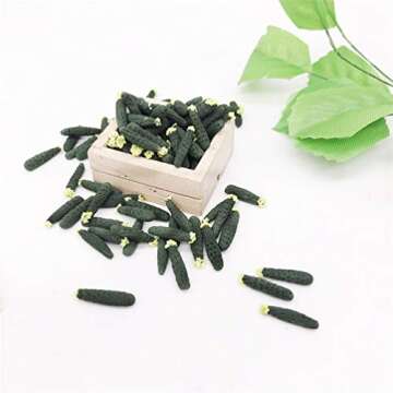 Healifty 10Pcs Dollhouse Fruits Vegetables Miniature Cucumbers Tooth Fairy Toy Accessories DIY Craft...