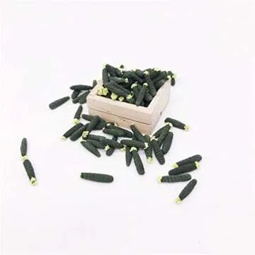 Healifty 10Pcs Dollhouse Fruits Vegetables Miniature Cucumbers Tooth Fairy Toy Accessories DIY Crafts Playset for Kids DIY Fairy Garden or Children Kids Girls