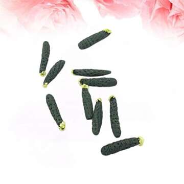 Healifty 10Pcs Dollhouse Fruits Vegetables Miniature Cucumbers Tooth Fairy Toy Accessories DIY Crafts Playset for Kids DIY Fairy Garden or Children Kids Girls