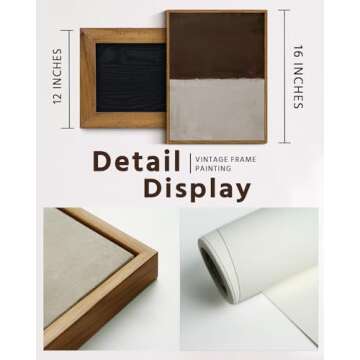 Modern Abstract Framed Wall Art - VIYYIEA 12x16 inch