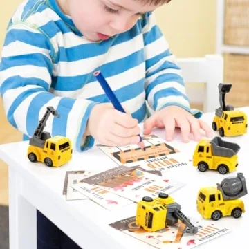 Thigreact Valentine Cards for Kids - 24 Fun Vehicle Gifts