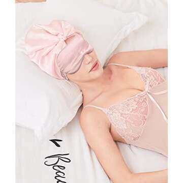 ennva Sleep Mask 100% 22 Momme Mulberry Silk for Sleeping,Soft Sleep Eye Mask for Women, Soft & Comfortable Sleeping Mask, Eye Covers for Sleeping, Travel Bag - Gift Package