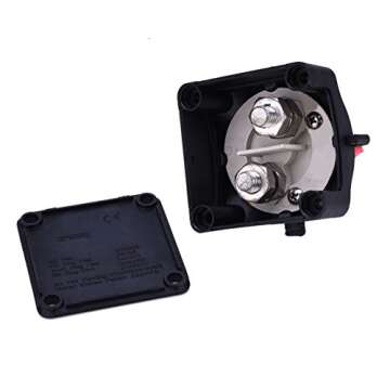 blue--net Battery Disconnect Isolator Master Switch, Battery Disconnect Cut On/Off Rotary Switch 12V Boat RV ATV Marine Boat Switch for Marine/Boat/Car Vehicles