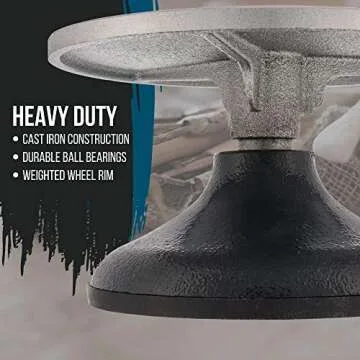 US Art Supply Heavy Duty 7" Sculpting Wheel for Artists