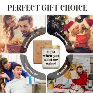 Funny Gifts for Boyfriend Husband Him Her Girlfriend Wife, Romantic I Love You Gift for Valentine‘s Day Anniversary, Birthday Gifts for Men Women Couple Fiance - Lavender Scented Candle