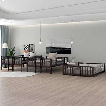 Triple Bunk Bed with Slide Perfect for Kids and Teens