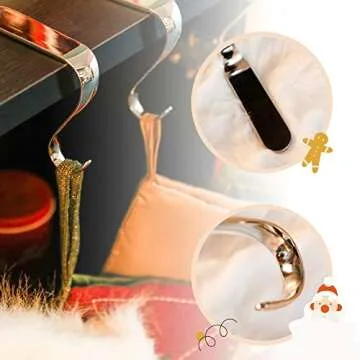 DOYOLLA Christmas Stocking Holders Set of 4 Metal Hangers