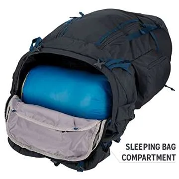 Kelty Coyote 60-105 Liter Internal Frame Backpack - Hiking, Backpacking, Travel, Hydration Compatible, Fully Adjustable (85L / Dark Shadow)