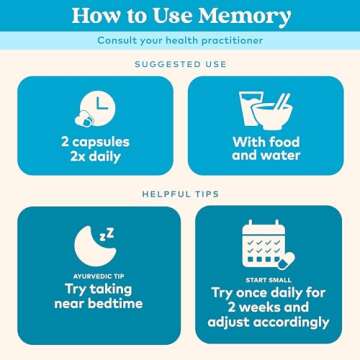 ORGANIC INDIA Memory Herbal Supplement - Brain Supplement for Memory and Focus, Bacopa Monnieri & Gotu Kola Brain Herbal Supplement, Memory Support - USDA Certified Organic, Non-GMO - 90 Capsules