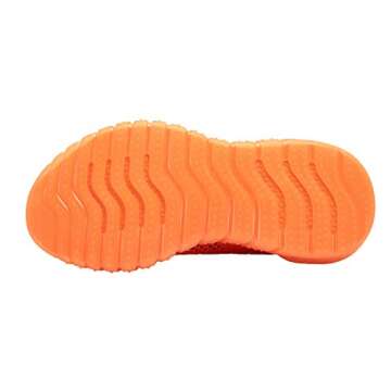 MOERDENG Women's Breathable Orange Sneakers for Running and Walking