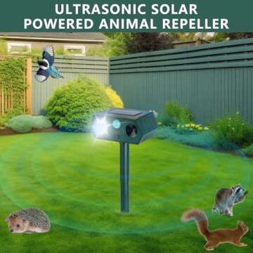 2Pack 2025 Ultrasonic Animal Repellent Outdoor Devices