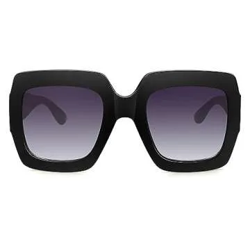 STORYCOAST Oversized Square Sunglasses Womens Retro Shades Luxury Big Sun Glasses UV400 Protection