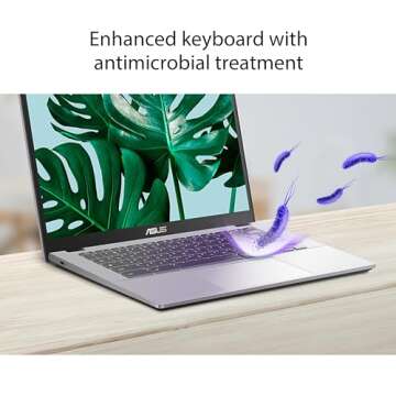ASUS Chromebook Plus CX34 Laptop with Google AI, 14" Display (1920x1080), Intel® Core™ i3-1215U Processor, 8GB RAM, 256GB UFS Storage, ChromeOS, White, CX3402CBA-DH386-WH