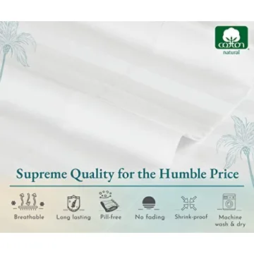 Soft 100% Cotton Twin XL Sheet Set - 500 Thread Count