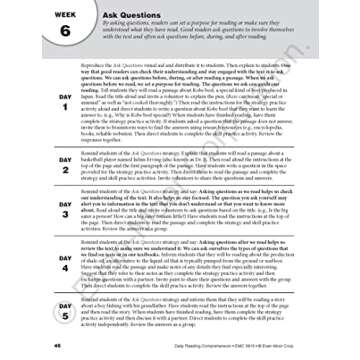 Evan-Moor Daily Reading Comprehension Workbook for 5th Grade