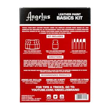 Angelus Leather Paint Basics Kit for Creative DIY Projects