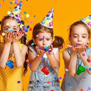 GOOCHOO Shot Glass on Beaded Necklace, 12 Pack for Festival Parade Decoration Bachelorette Party Supplies (MIX)