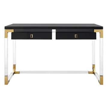 Safavieh Glam Dariela Black Acrylic 2-drawer Desk