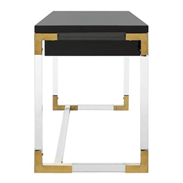 Safavieh Glam Dariela Black Acrylic 2-drawer Desk