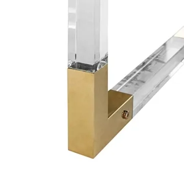 Safavieh Glam Dariela Black Acrylic 2-drawer Desk