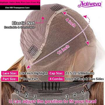 Aaliweya 4/27 Body Wave Hd Lace Front Wig for Women