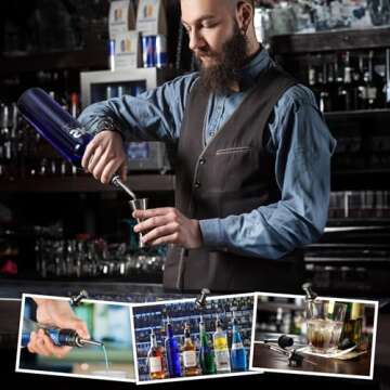 AOZITA Stainless Steel Liquor Pourers for Perfect Pouring