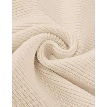 ZESICA Women's Chic Lantern Sleeve Knit Pullover Sweater