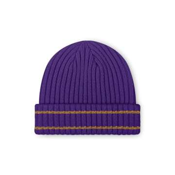 FOCO Men's Baltimore Ravens NFL Logo Ribbed Beanie Hat, Team Color