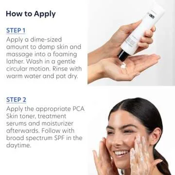 PCA SKIN Creamy Moisturizing Face Cleanser, Gentle Daily Face Wash for Dry and Sensitive Skin, Leaves Skin Feeling Soft and Smooth, Helps Remove Makeup, Dirt, and Impurities from Skin, 7.0 oz Bottle