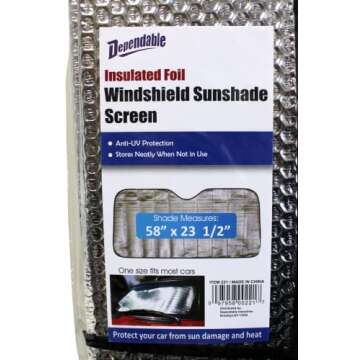 Car Auto Windshield Sunshade Foldable Reflective Sun Shade Visor UV Protection UV Reflecting Foldable Front Windshield Sun Shade